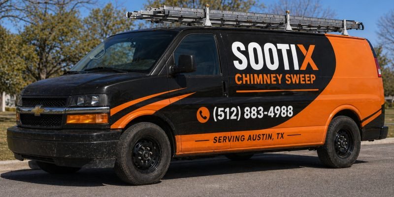 Our Service Van At The Location